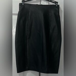 Marc by Andrew Marc Black Leather Lined Skirt Women’s size 4